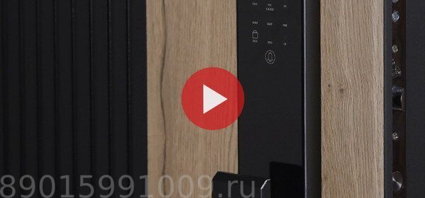 Стальная дверь "Конструктор" с зеркалом (биометрический замок Smart lock Y23)